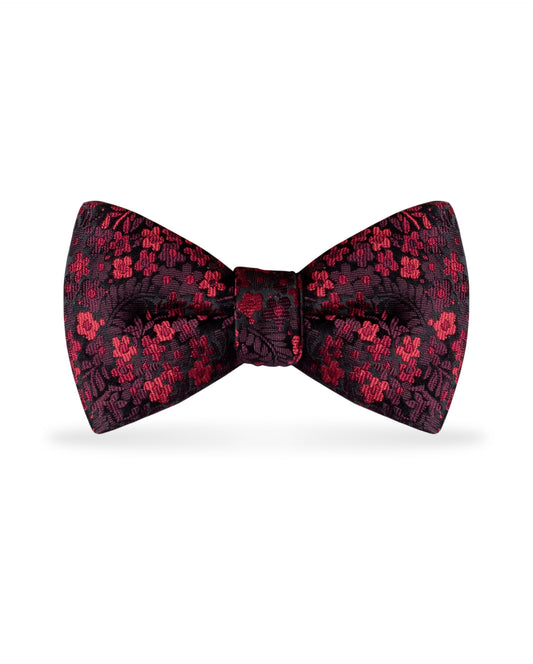Floral Apple Red Bow Tie  NBFAR