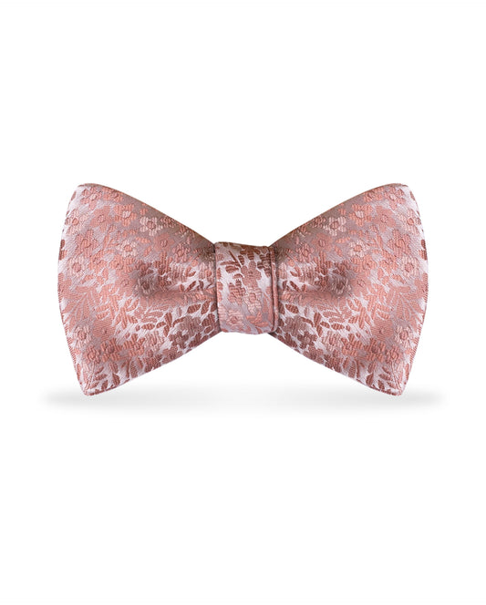 Floral Dusty Coral Bow Tie NBFCO