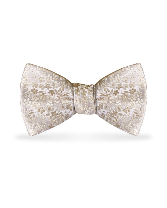 Floral Champagne Bow Tie NBFCP