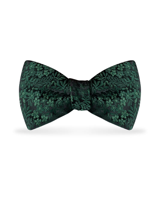 Floral Dark Green Bow Tie NBFDG