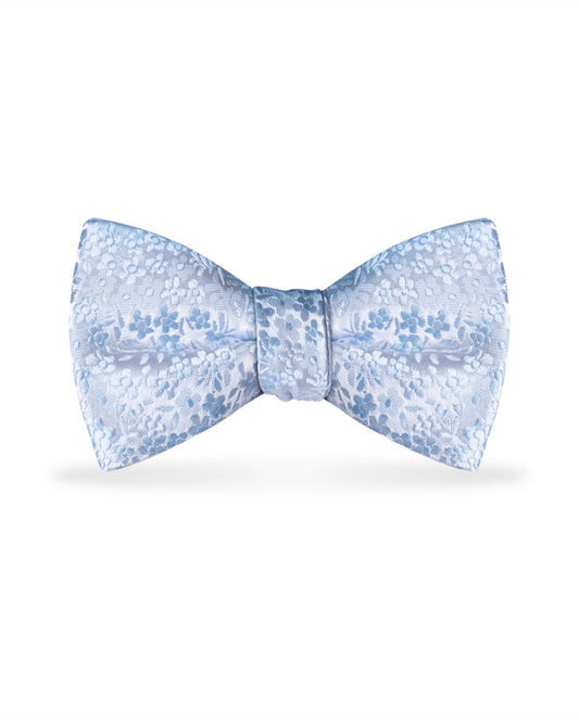 Floral Lite Blue Bow Tie NMFLB