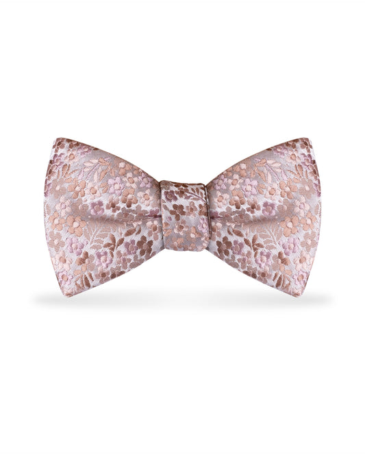 Floral Rose Gold Bow Tie NBFRS