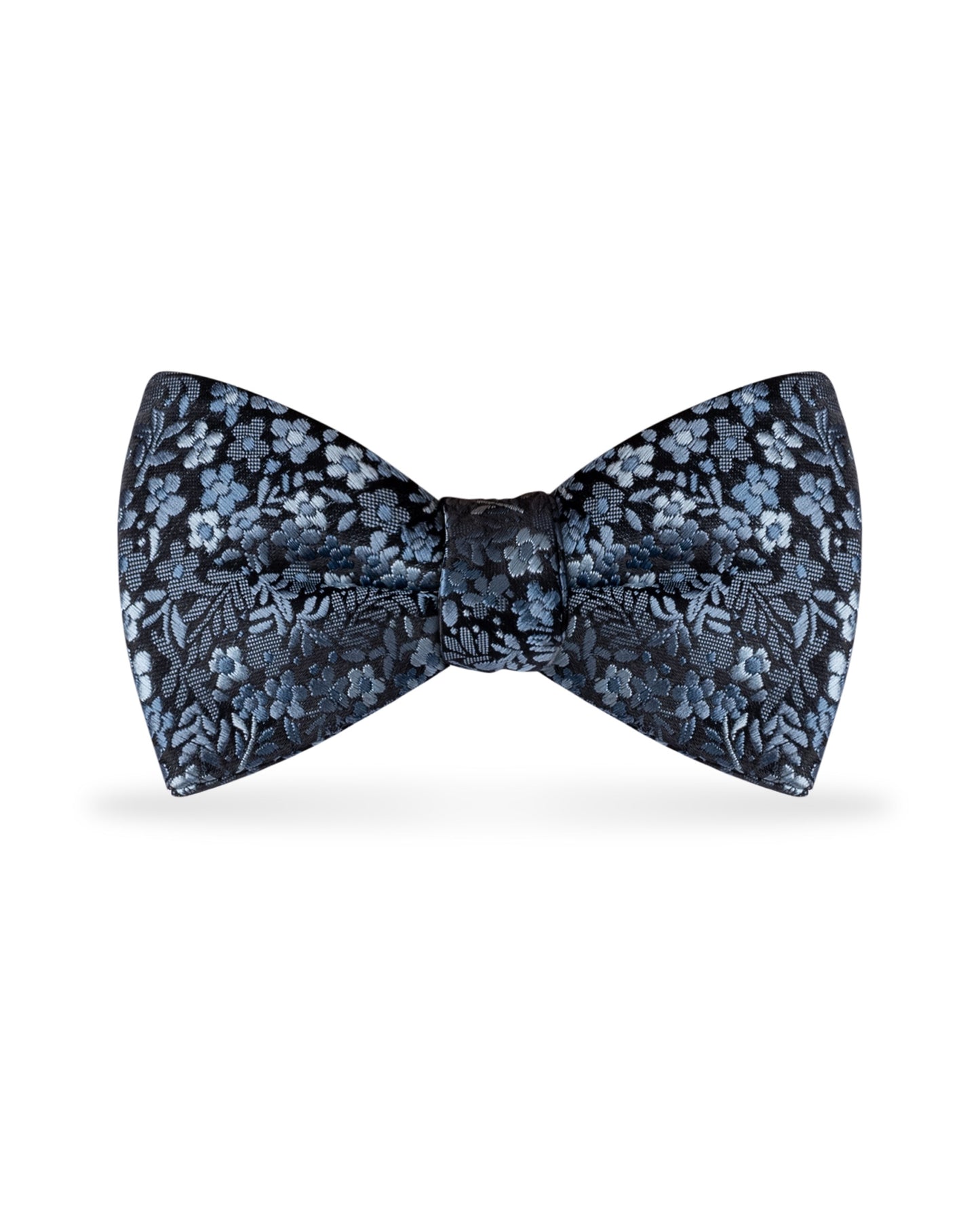 Floral Slate Blue Bow Tie NBFSL