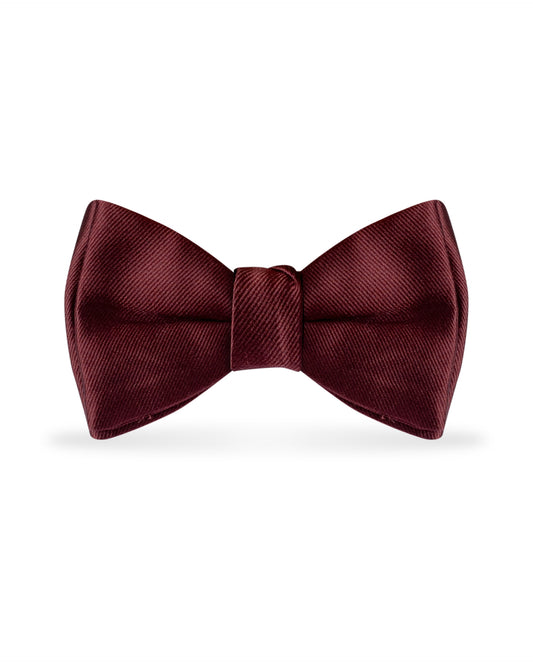 Solid Wine Bow Tie NBXWI