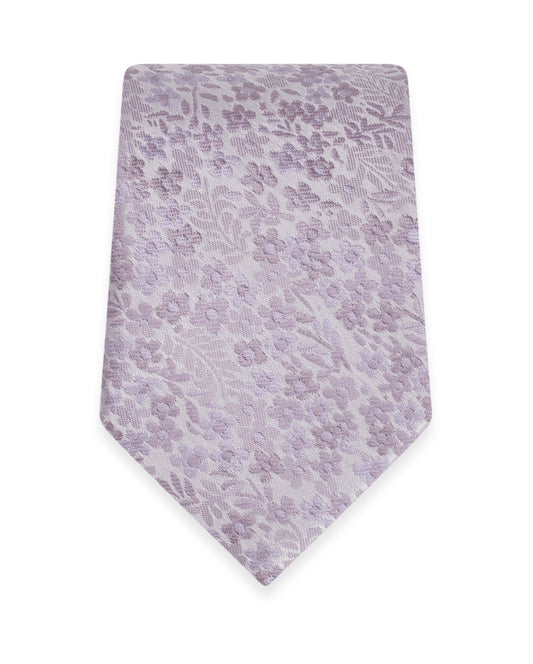 Floral Dusty Lavender Self-Tie Windsor Tie NWFDL