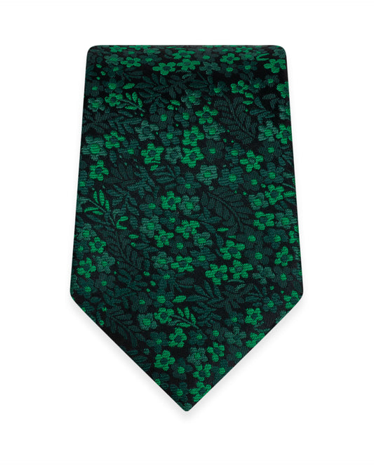 Floral Emerald Self-Tie Windsor Tie NWFEM