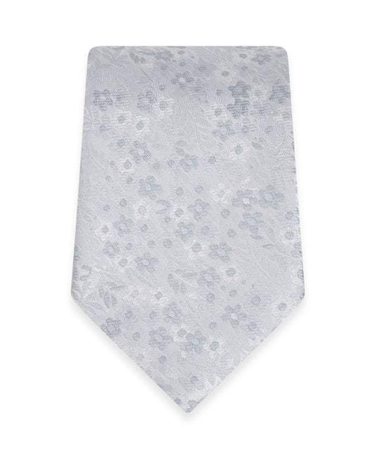 Floral Platinum Self-Tie Windsor Tie NWFPT