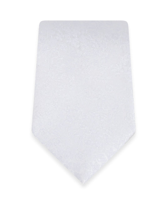 Floral White Self-Tie Windsor Tie NWFWH