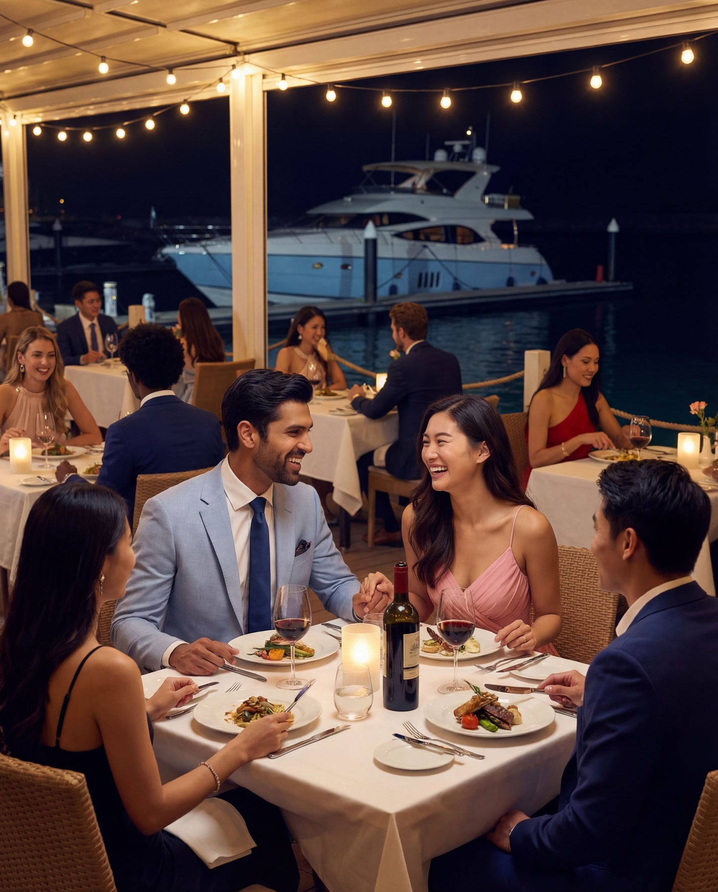 Custom-made Stellanos  Light Steel Blue Groomsmen Wedding Suits - Custom-made Notch Lapel Men's Two Piece Slim Fit Suit