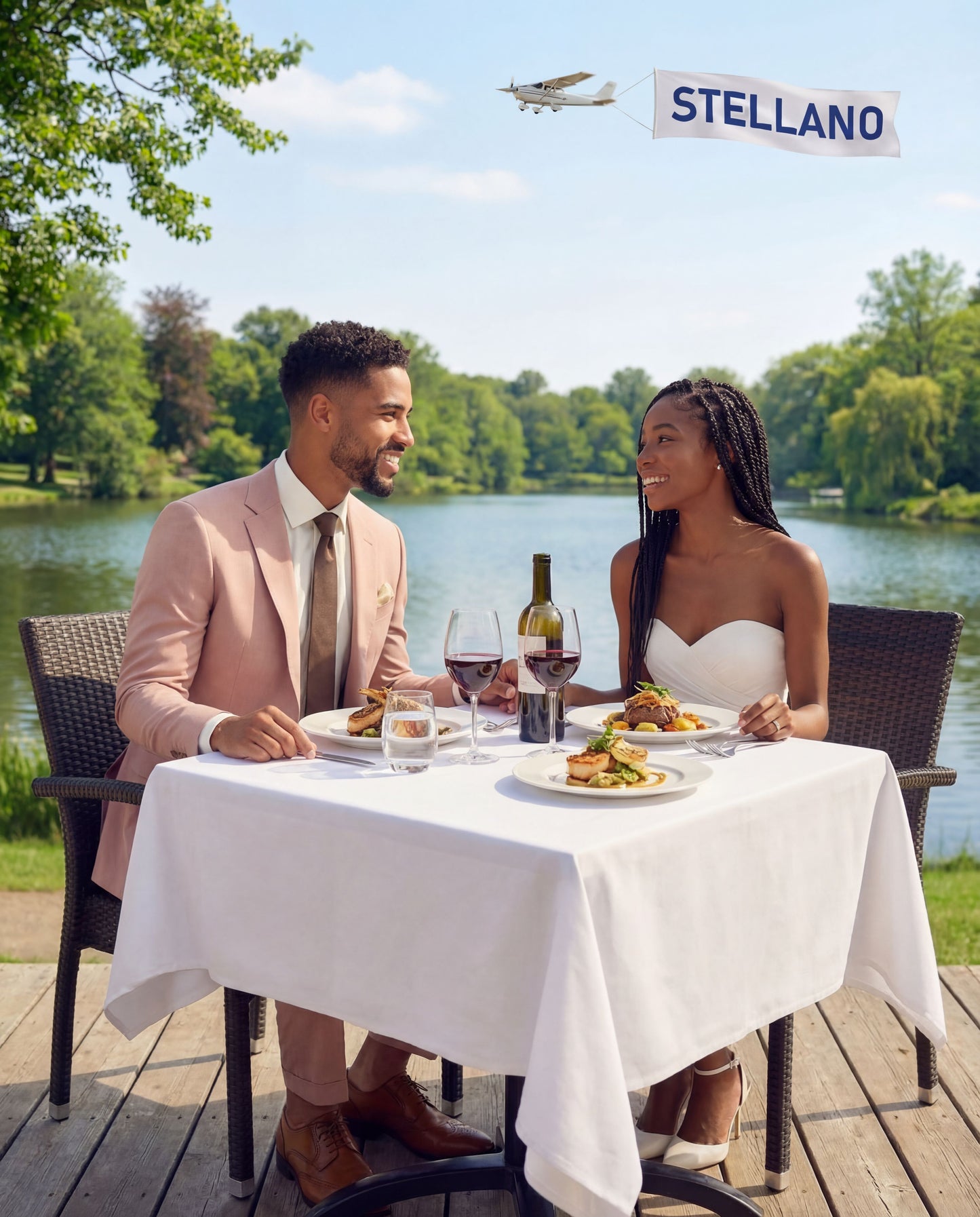 Custom-made Stellanos Misty Rose 1 Groomsmen Wedding Suits - Custom-made Notch Lapel Men's Two Piece Slim Fit Suit