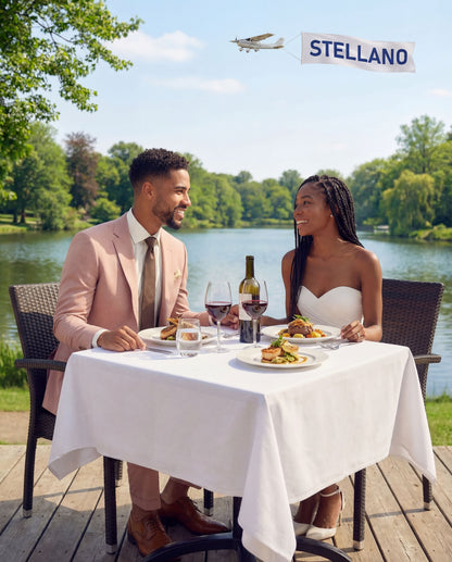 Custom-made Stellanos Misty Rose 1 Groomsmen Wedding Suits - Custom-made Notch Lapel Men's Two Piece Slim Fit Suit