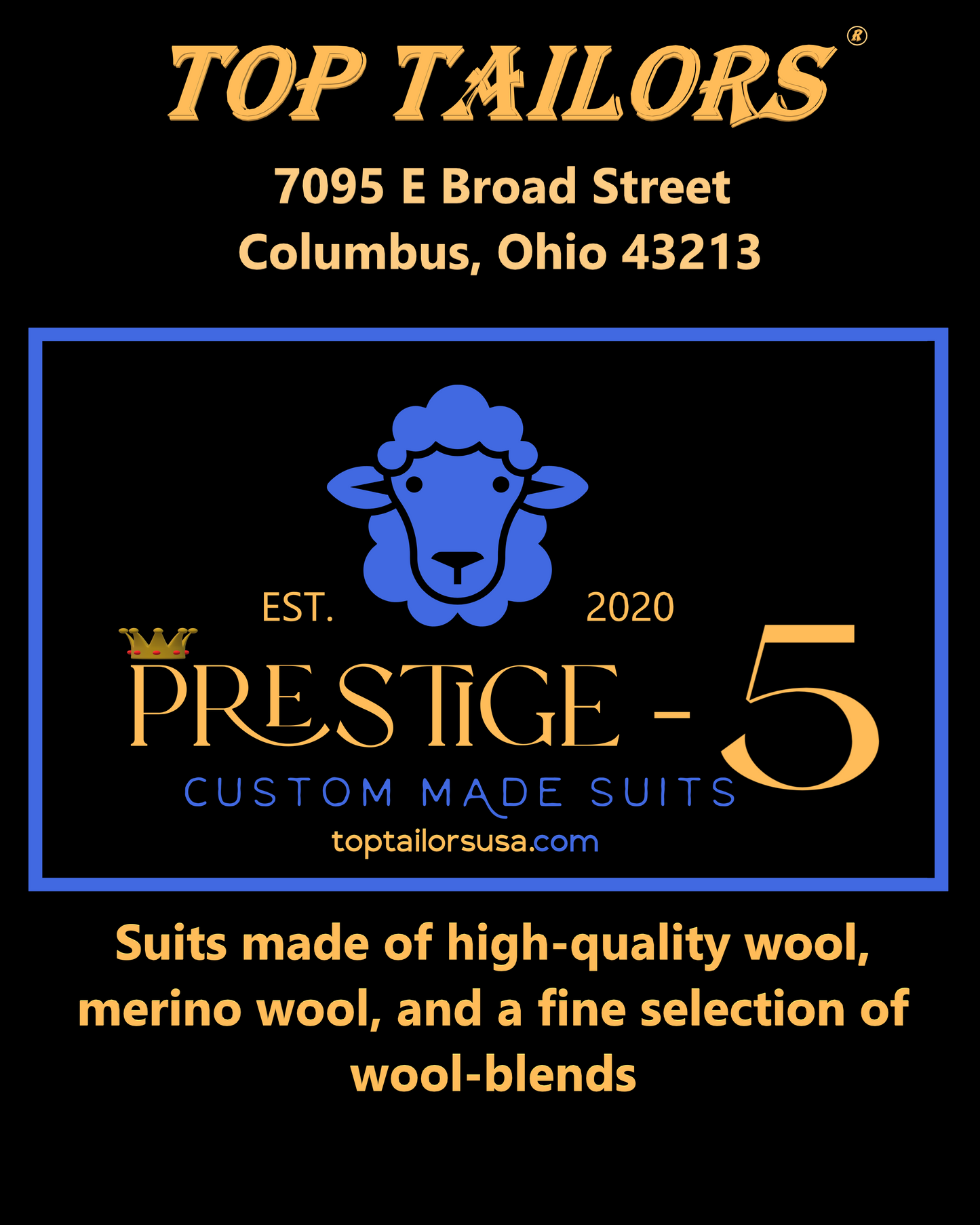 Prestige-5 Custom-made 100% Merino Wool Suits / Grey Plaid - Custom-made Single-Breasted Peak Lapel Men's Three Piece Slim Fit Suit