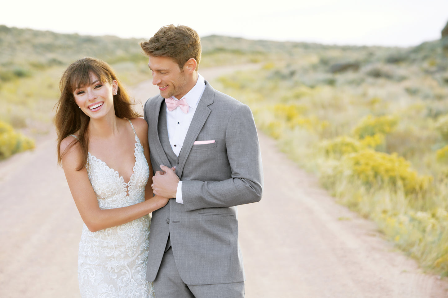 Allure Men Heather Grey Clayton Suit Separates Vest
