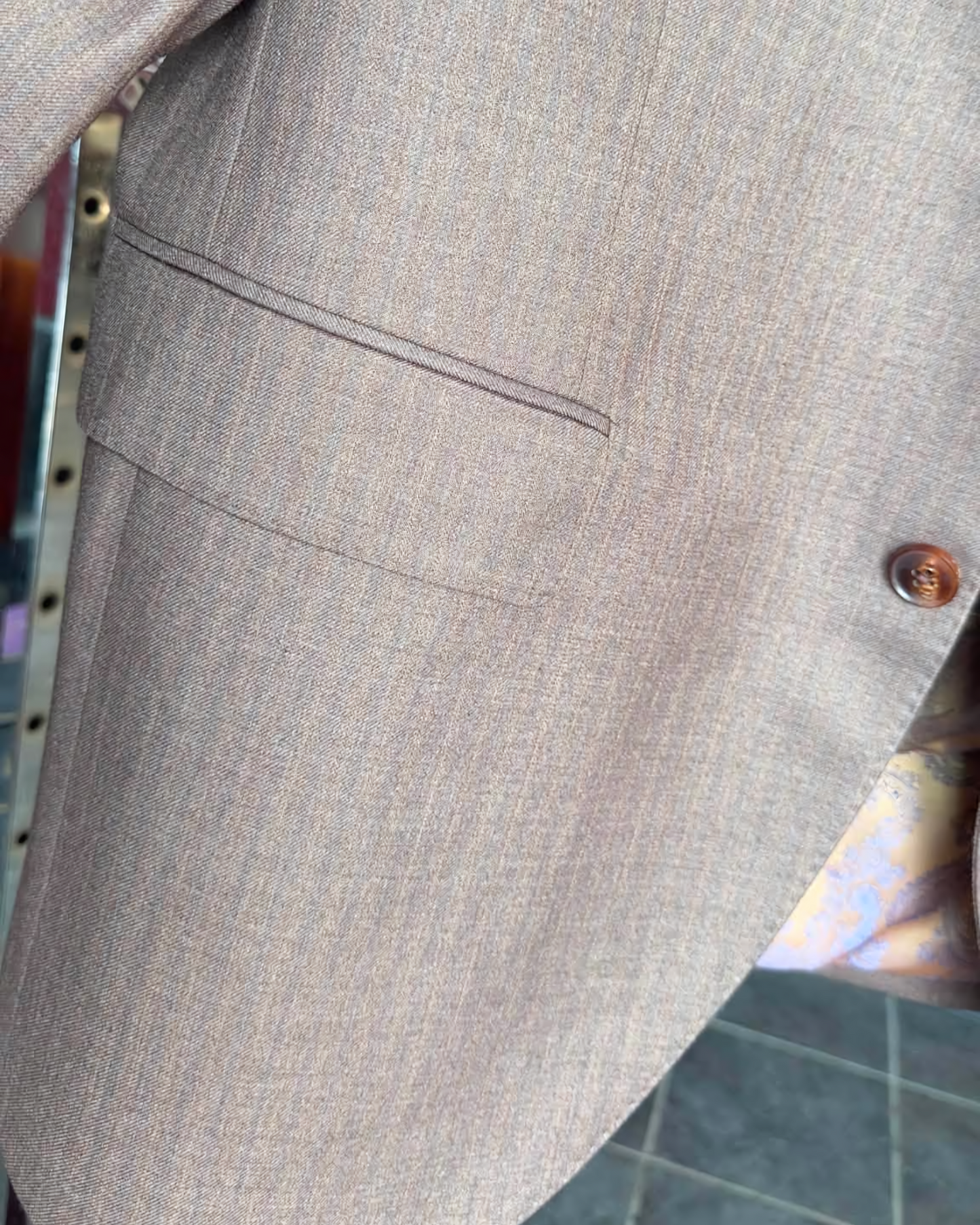 Custom-made L-egance Suits - Custom-made Brown Notch Lapel Men's Two Piece Slim Fit Suit
