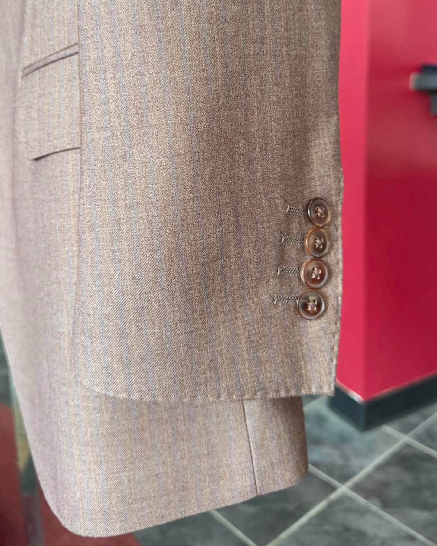 Custom-made L-egance Suits - Custom-made Brown Notch Lapel Men's Two Piece Slim Fit Suit