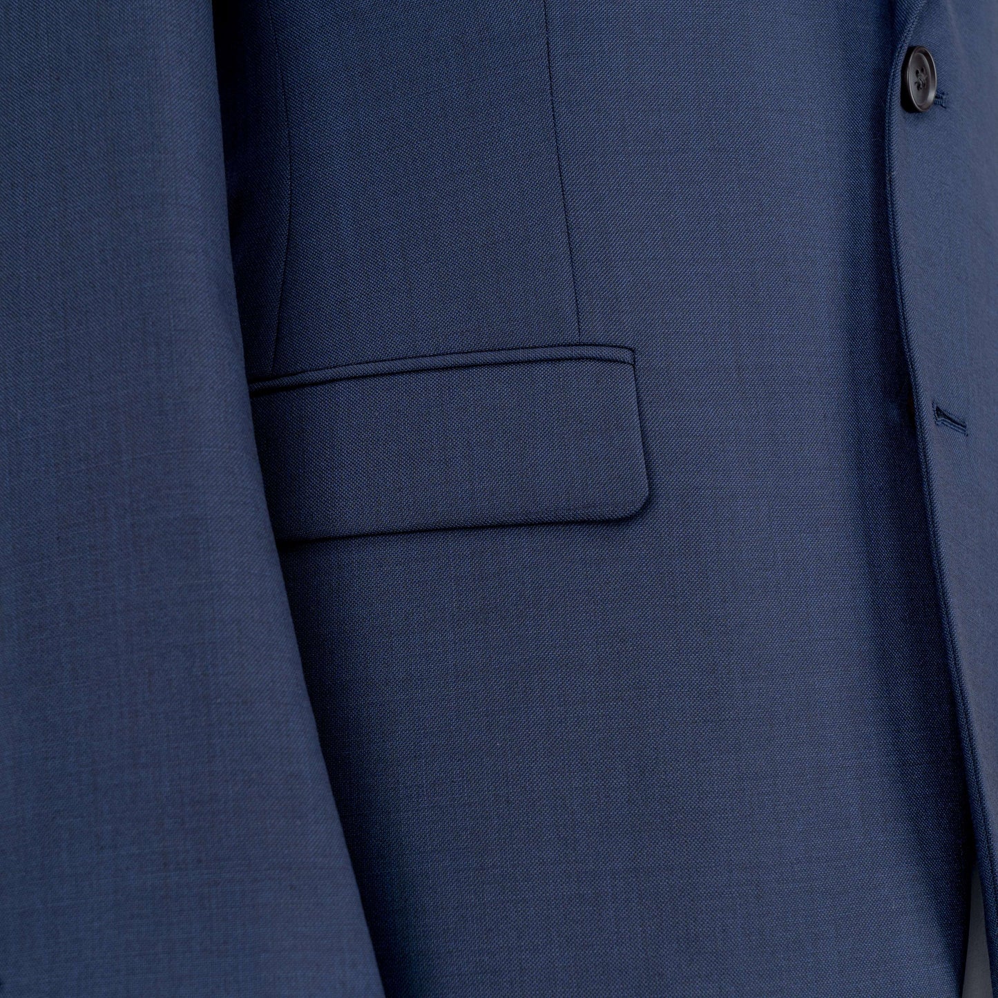 L-egance Blue Groomsmen Wedding Suits - Peak Lapel Men's Two Piece Slim Fit Suit