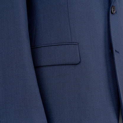L-egance Blue Groomsmen Wedding Suits - Peak Lapel Men's Two Piece Slim Fit Suit