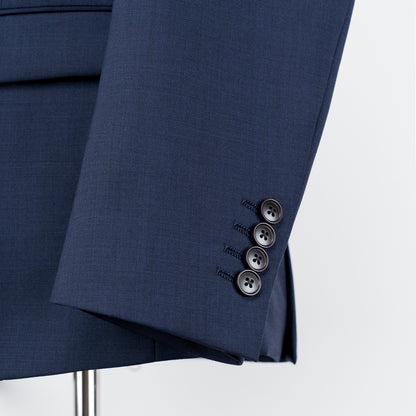 L-egance Blue Groomsmen Wedding Suits - Peak Lapel Men's Two Piece Slim Fit Suit