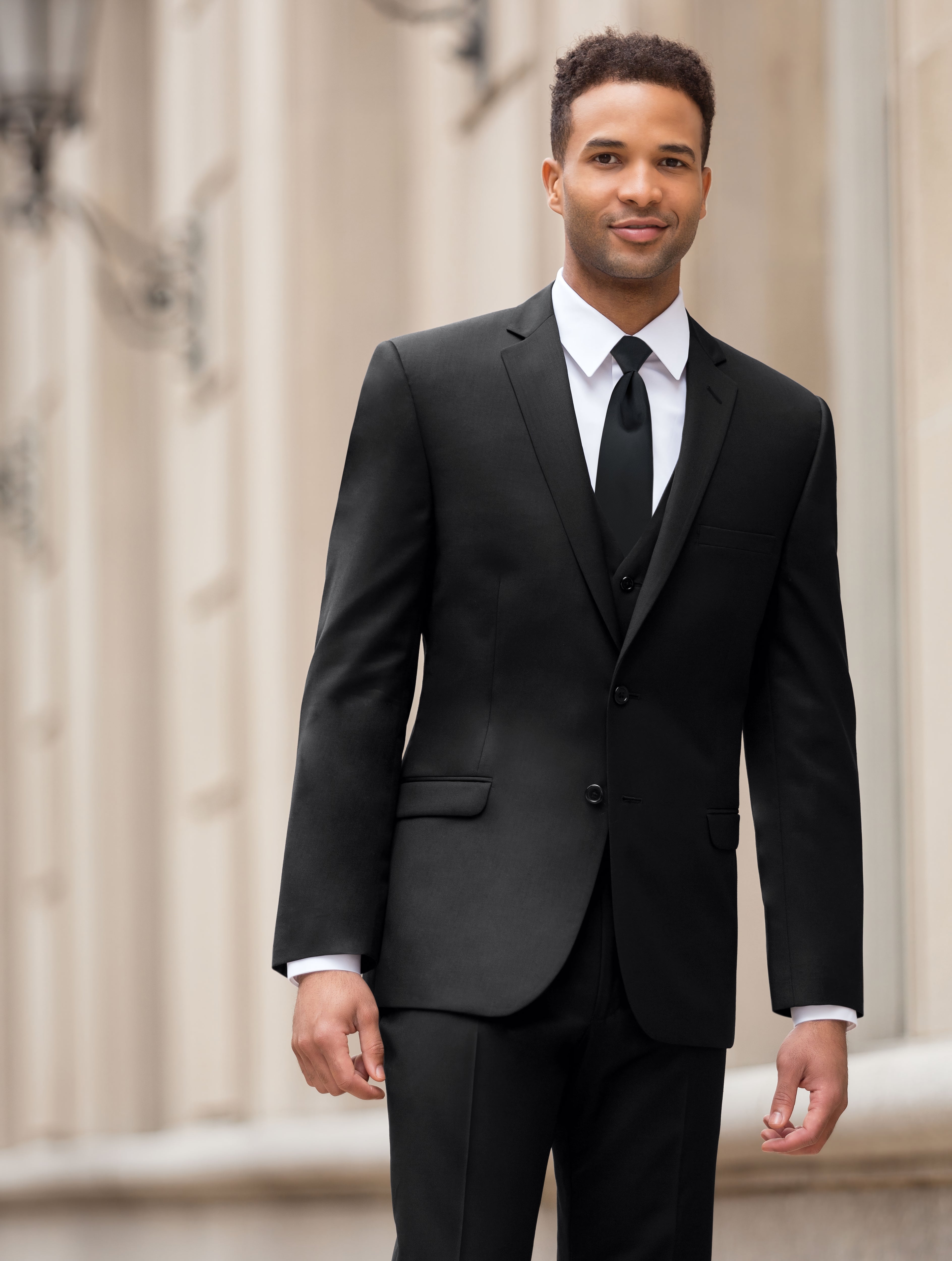 Black Slim Fit Suit Coat - Super 120's – Top Tailors