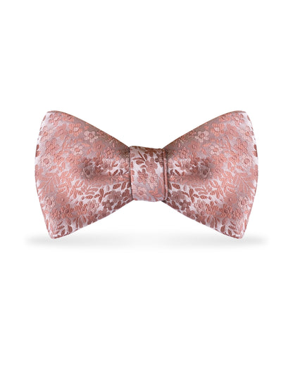 Floral Dusty Coral Bow Tie NBFCO