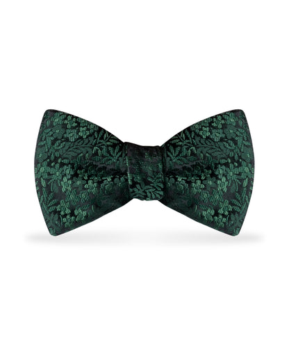Floral Dark Green Bow Tie NBFDG