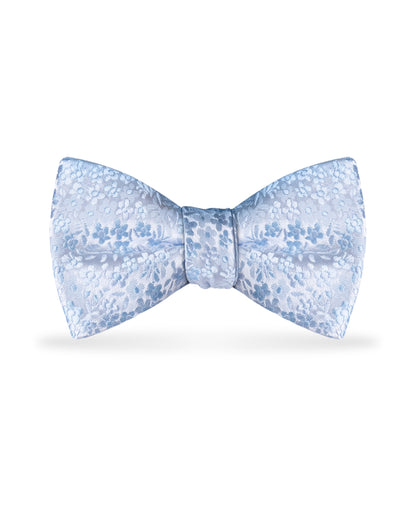 Floral Lite Blue Bow Tie NMFLB