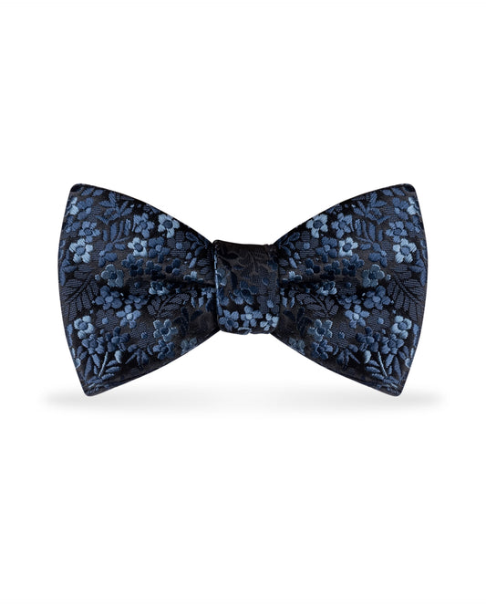 Floral Navy Bow Tie NBFNA