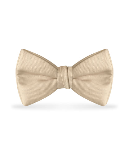 Solid Champagne Bow Tie NBXCP