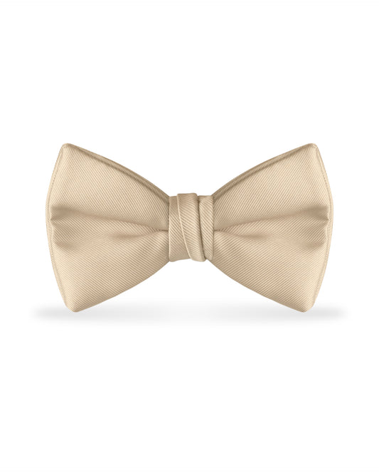 Solid Champagne Bow Tie NBXCP