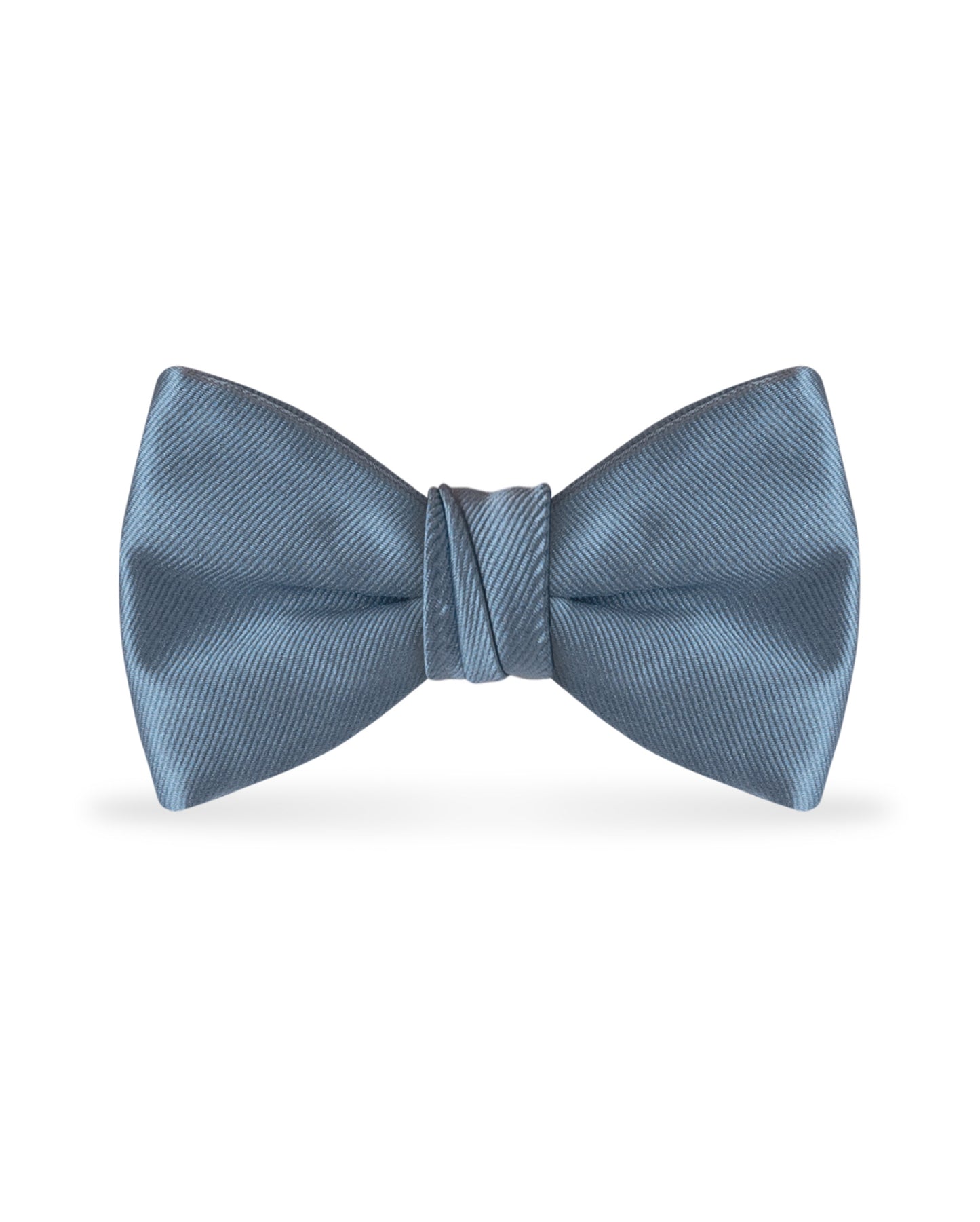 Solid Slate Blue Bow Tie