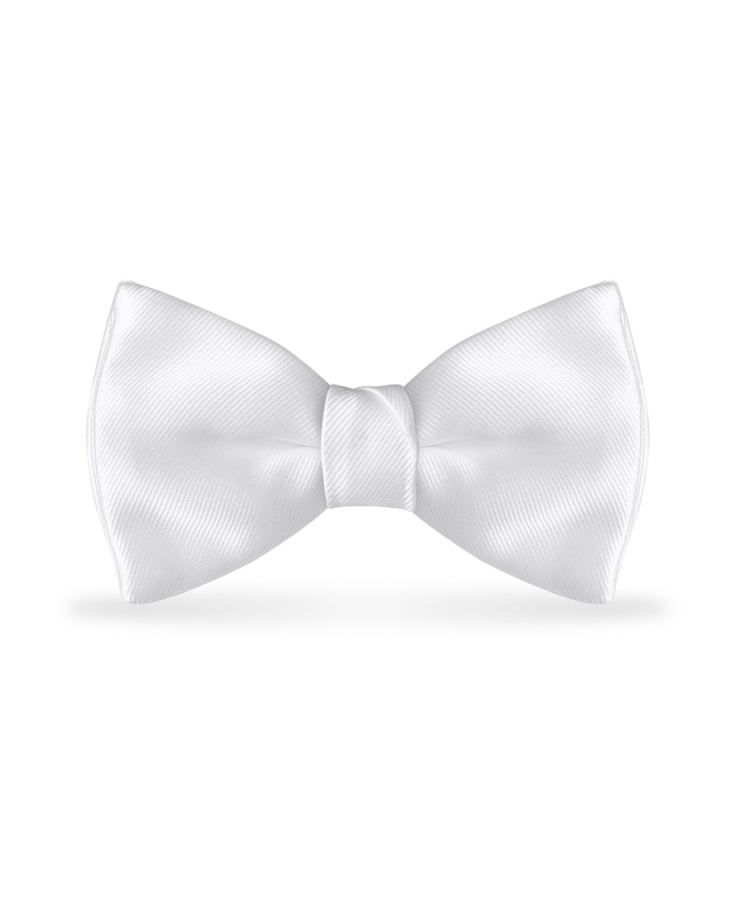 Solid White Bow Tie NBXWH