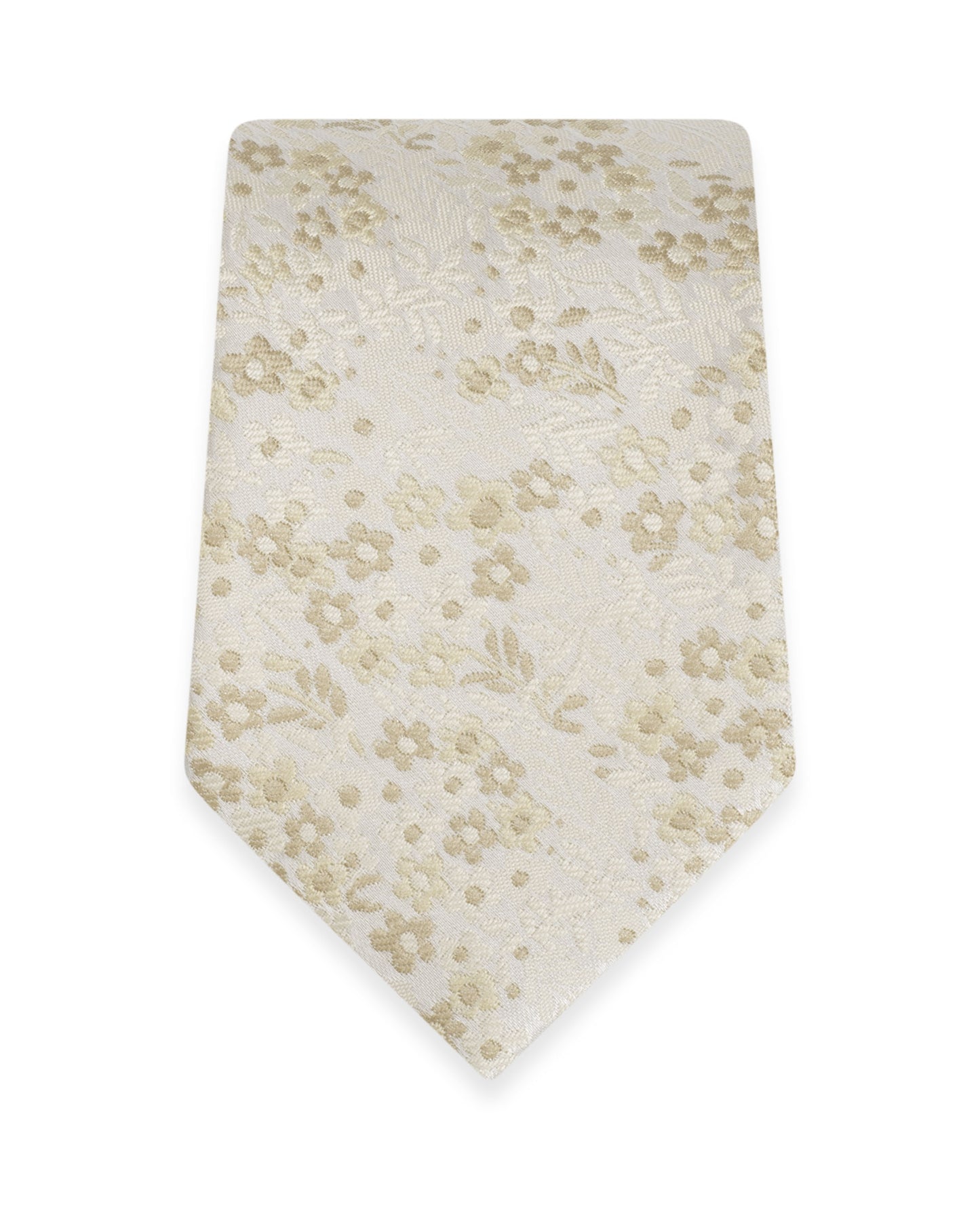 Floral Champagne Self-Tie Windsor Tie NWFCP