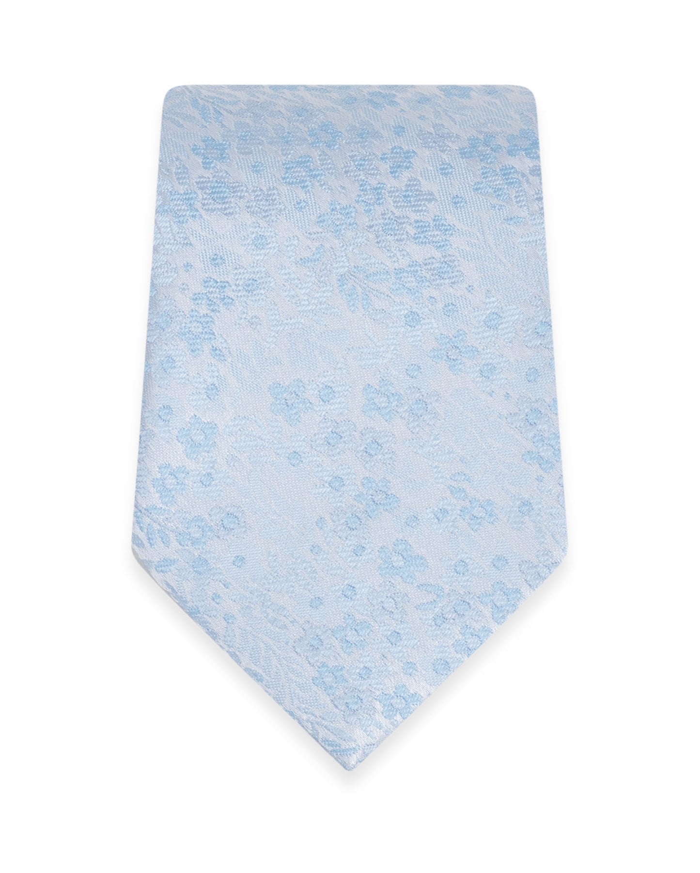 Floral Lite Blue Self-Tie Windsor Tie NWFLB