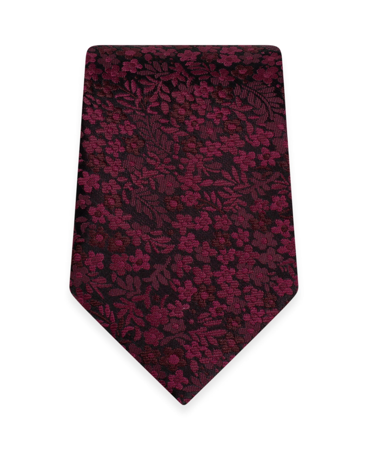 Floral Wine Self-Tie Windsor Tie NWFWI