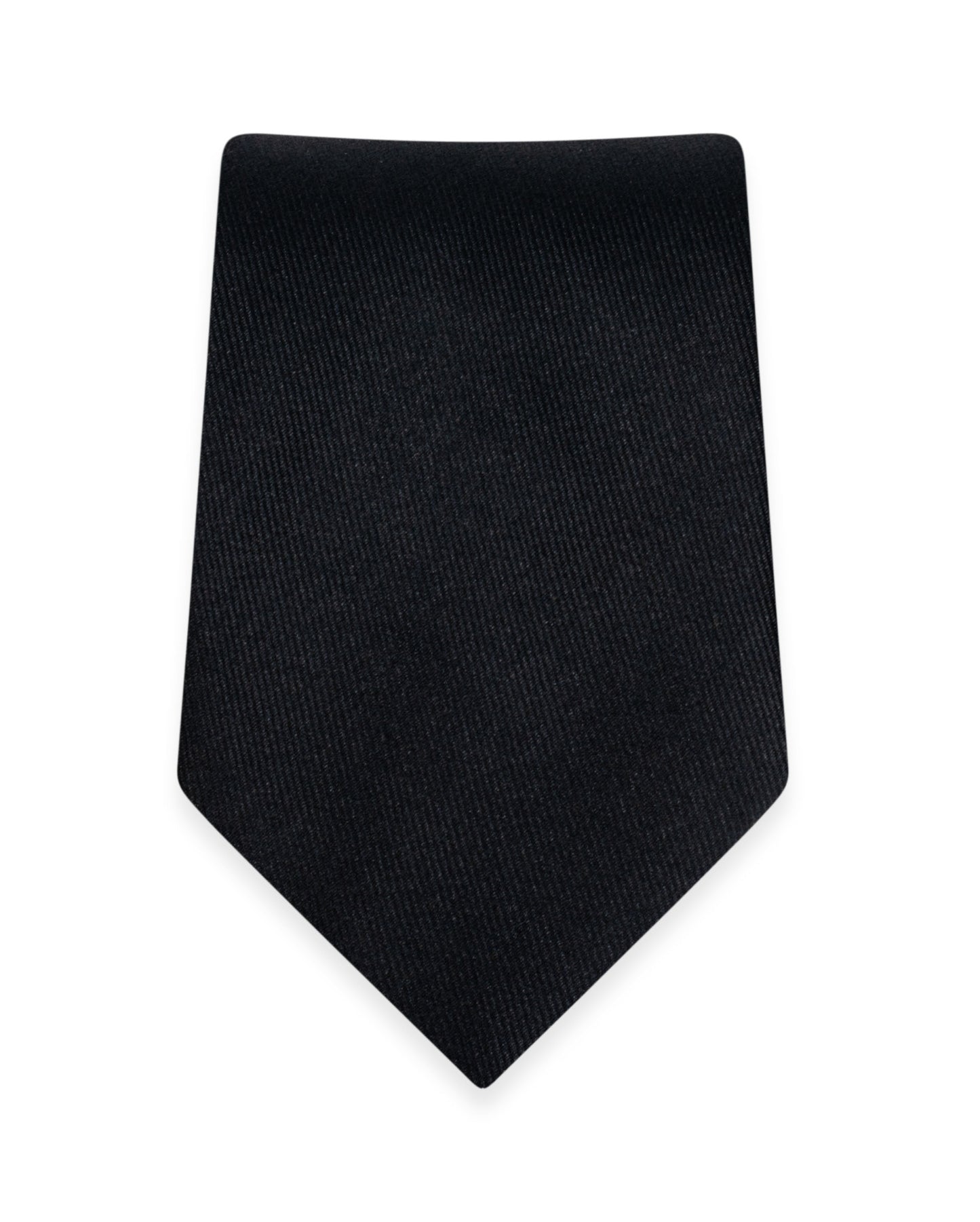 Solid Black Self-Tie Windsor Tie NWWBL