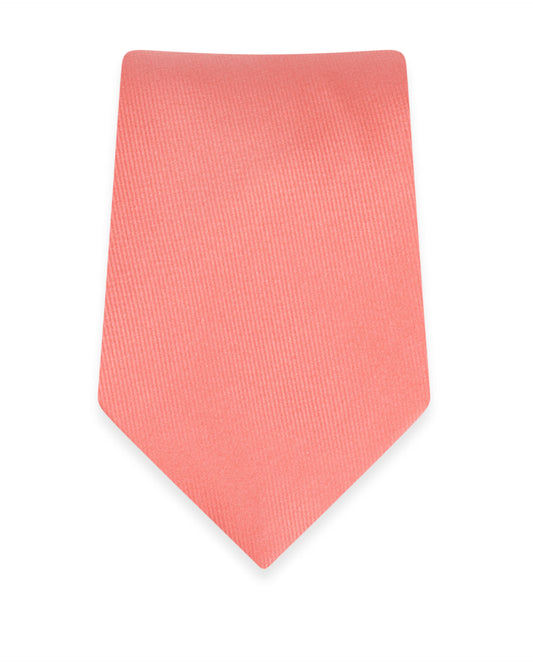 Solid Coral Self-Tie Windsor Tie NWWCO
