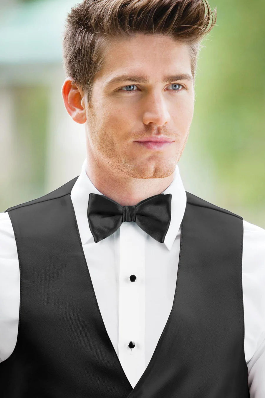 Solid Black Bow Tie NBXBL