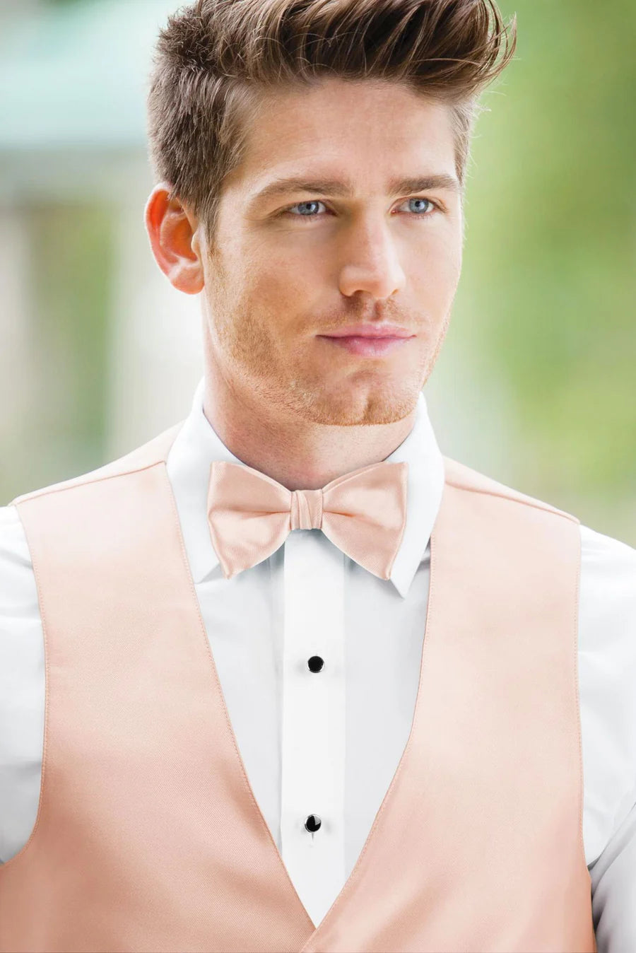 Solid Blush Bow Tie NBXBH