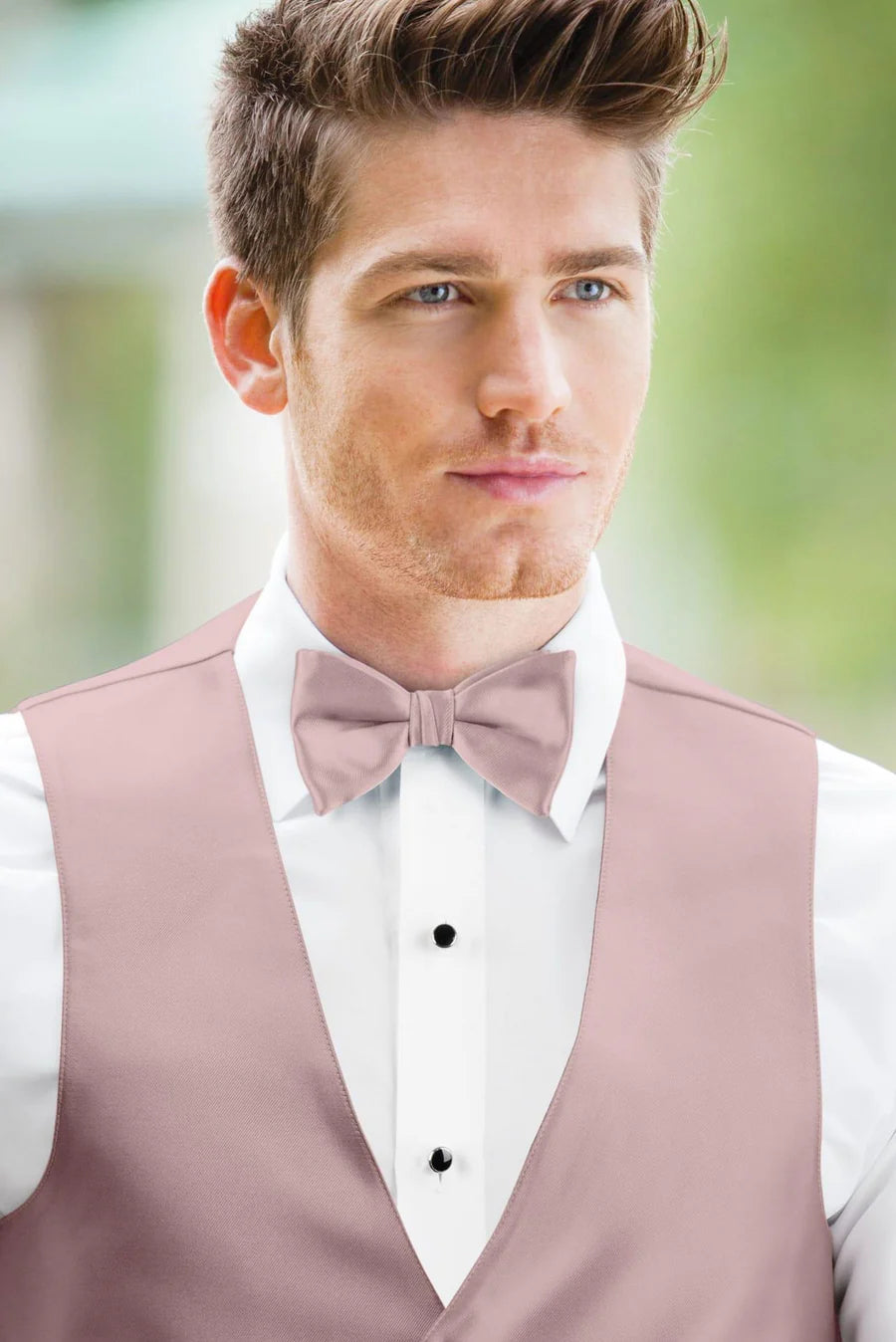 Solid First Blush Bow Tie