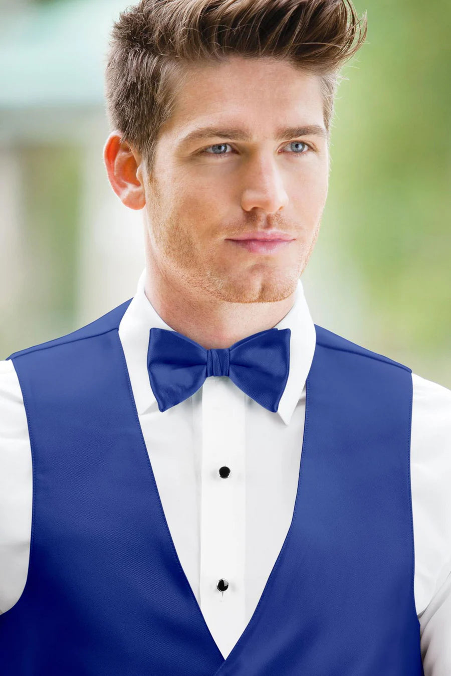 Solid Royal Blue Bow Tie NBXRO