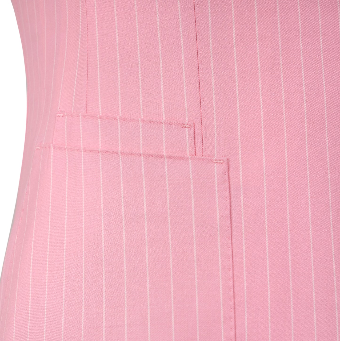 Prestige - 5 Pink Striped  Suit - Wide Peak Lapel Men's Two Piece Slim Fit Suit