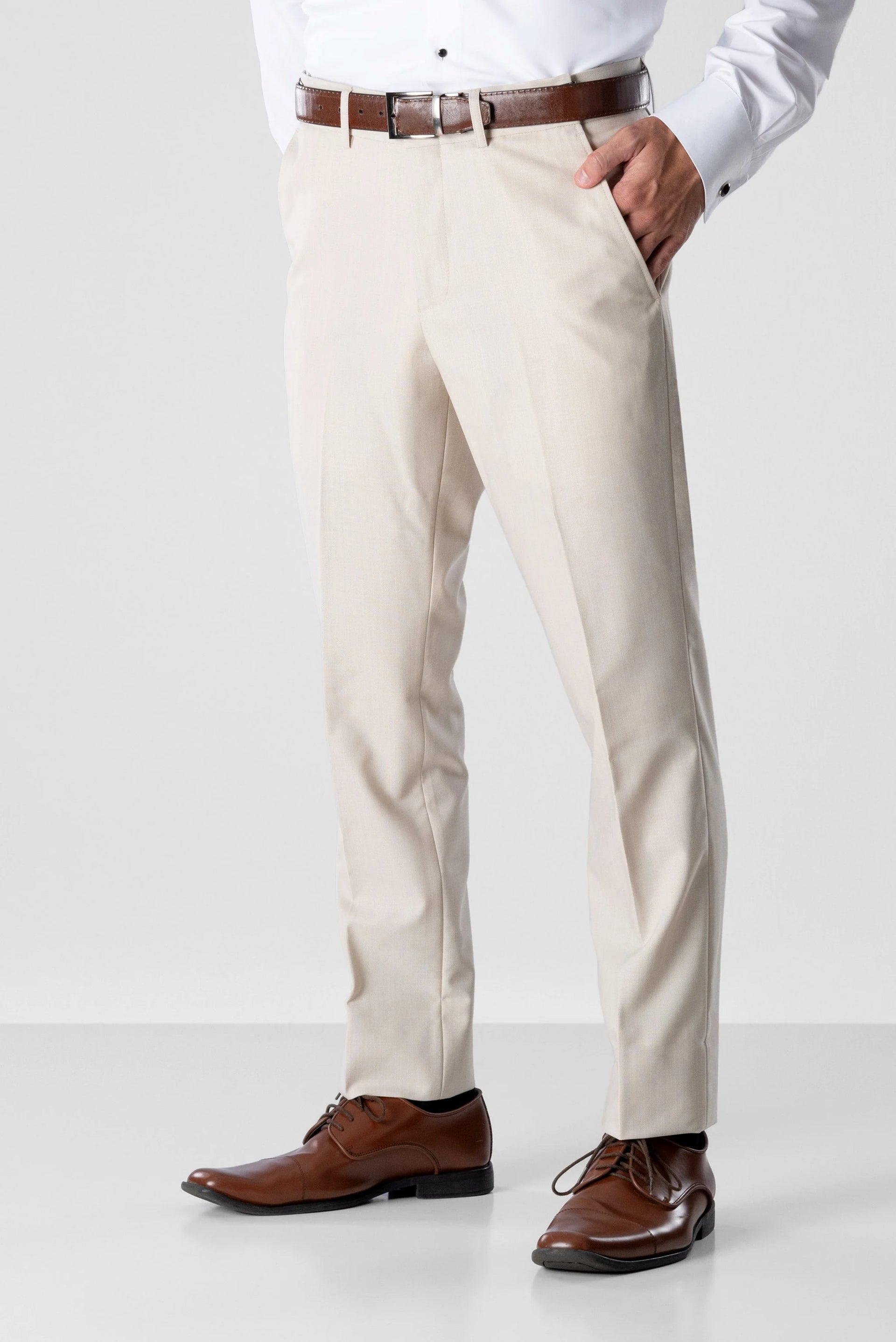 Michael Kors Tan Performance Stretch Slim Fit Suit Separates Pants – Top Tailors