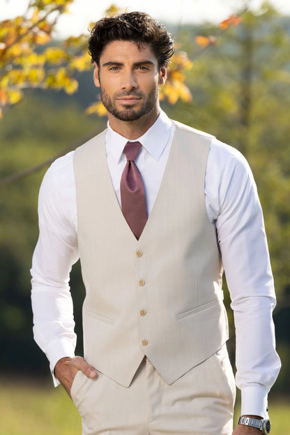 Michael Kors Tan Performance Stretch Slim Fit Suit Separates Pants