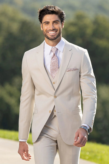 Michael Kors Tan Performance Stretch Slim Fit Suit Separates Pants